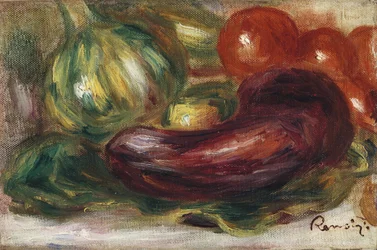 Calabacín, tomates y berenjena